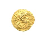 Gold shilling of King Eadbald of Kent